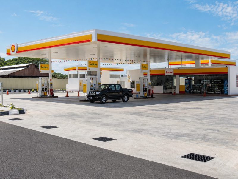 Construction of Shell Petrol Station